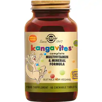 De Online Drogist Solgar Kangavites Tropical Punch Multivitamine kauwtabletten voor Kinderen aanbieding