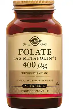 De Online Drogist Solgar Folate (Folaat) 400 mcg Tabletten aanbieding