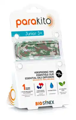 De Online Drogist ParaKito Anti-Muggen Armband Camouflage Junior 3+ aanbieding