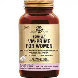 De Online Drogist Solgar VM-Prime Multivitamine voor 40+ Vrouwen Tabletten aanbieding