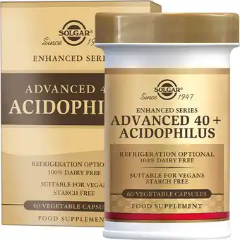 De Online Drogist Solgar Advanced 40+ Acidophilus Probiotica Capsules aanbieding