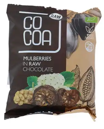 De Online Drogist Cocoa Chocolade Moerbeien aanbieding