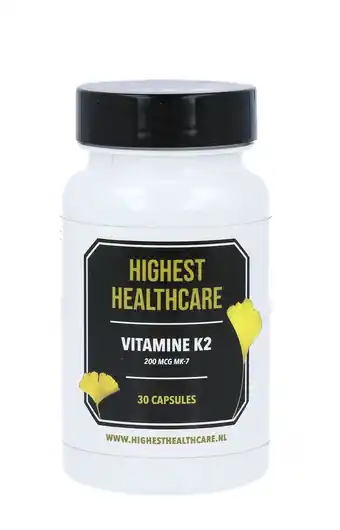 De Online Drogist Highest Healthcare Vitamine K2 200mcg Capsules aanbieding
