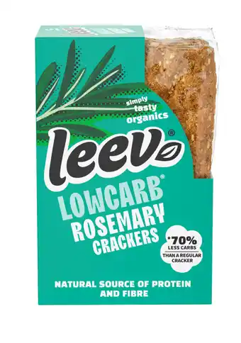 De Online Drogist Leev Rosemary Lowcarb Crackers aanbieding