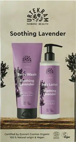 De Online Drogist Urtekram Soothing Lavender Body Wash & Body Lotion Giftset aanbieding