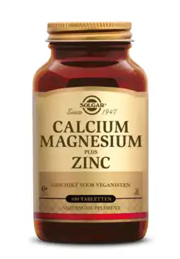 De Online Drogist Solgar Calcium Magnesium plus Zink Tabletten aanbieding