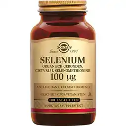 De Online Drogist Solgar Selenium 100 mcg Tabletten aanbieding