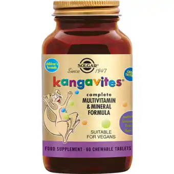 De Online Drogist Solgar Kangavites Bouncing Berry Multivitamine kauwtabletten voor Kinderen aanbieding