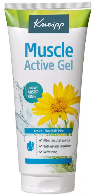De Online Drogist Kneipp Muscle Active Gel Arnica Mountain Pine aanbieding