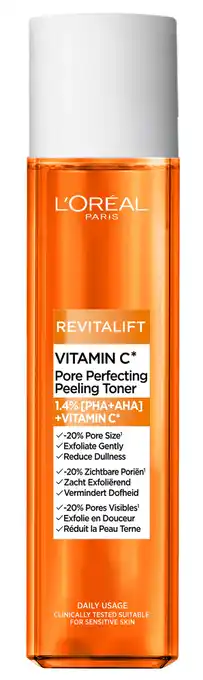 De Online Drogist L'Oréal Paris Revitalift Pore Perfecting Peeling Toner aanbieding