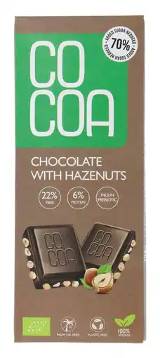 De Online Drogist Cocoa Chocolate Hazelnuts Reep aanbieding