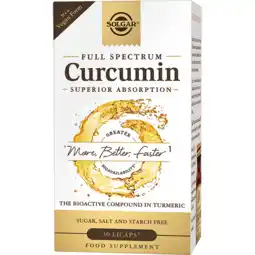De Online Drogist Solgar Full Spectrum Curcumin (Kurkuma) Vegicapsules aanbieding