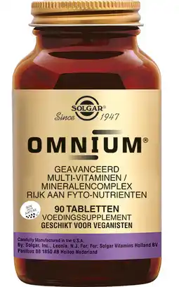 De Online Drogist Solgar Omnium Multivitamine Tabletten aanbieding