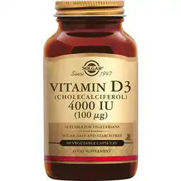 De Online Drogist Solgar Vitamine D-3 4000 IU Capsules aanbieding