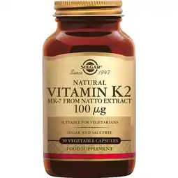 De Online Drogist Solgar Vitamine K2 100 mcg Capsules aanbieding