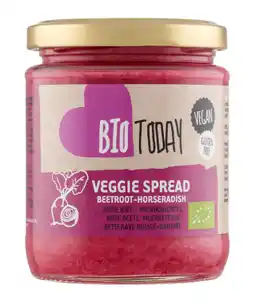De Online Drogist BioToday Rode Biet-Mierikswortel Veggie Spread aanbieding