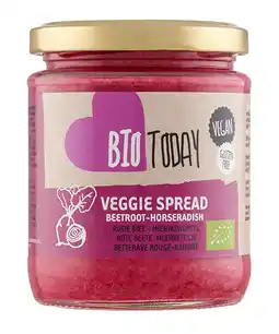 De Online Drogist BioToday Rode Biet-Mierikswortel Veggie Spread aanbieding