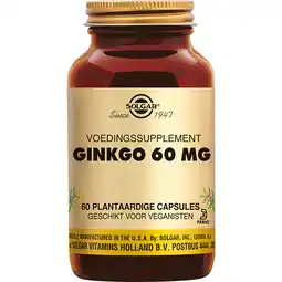 De Online Drogist Solgar Ginkgo 60 mg Capsules aanbieding