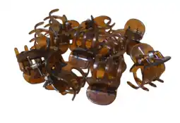 De Online Drogist Hair Mode Mini Haarklemmen Bruin aanbieding