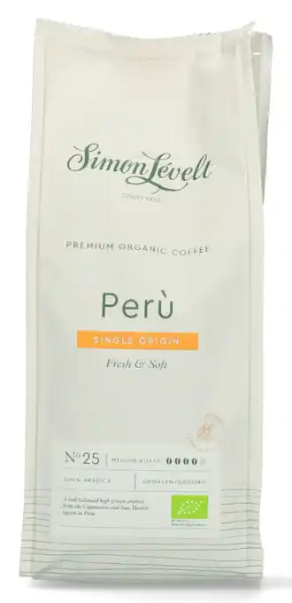 De Online Drogist Simon Levelt Peru Single Origin Fresh & Soft No.25 aanbieding