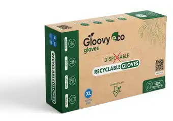 De Online Drogist Gloovy Eco Recyclebare Handschoenen Blauw XL aanbieding