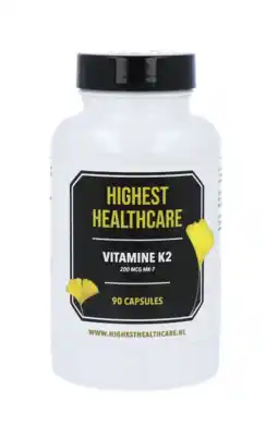 De Online Drogist Highest Healthcare Vitamine K2 200mcg Capsules aanbieding
