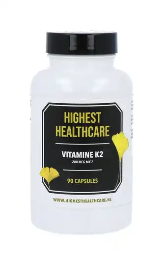 De Online Drogist Highest Healthcare Vitamine K2 200mcg Capsules aanbieding