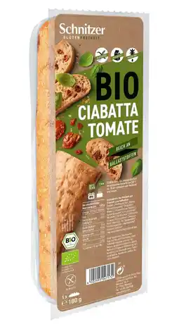 De Online Drogist Schnitzer Bio Ciabatta Tomate aanbieding