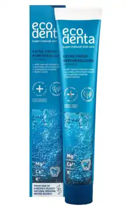 De Online Drogist Ecodenta Extra Fresh Remineralising Tandpasta aanbieding
