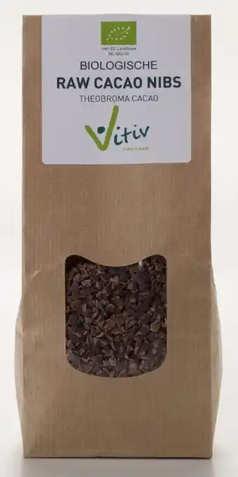 De Online Drogist Vitiv Biologische Cacao Nibs aanbieding