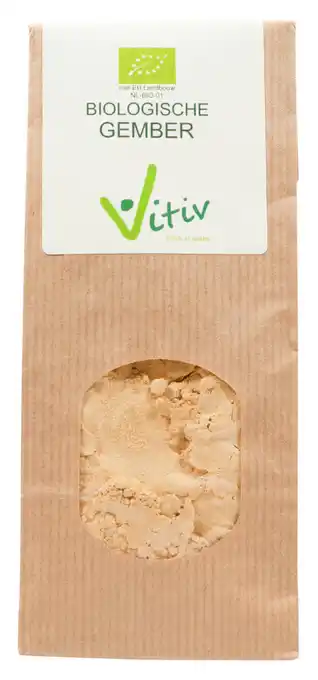 De Online Drogist Vitiv Biologische Gember Poeder aanbieding