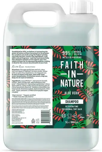De Online Drogist Faith in Nature Aloë Vera Shampoo Navulverpakking aanbieding