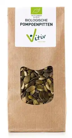 De Online Drogist Vitiv Biologische Pompoenpitten aanbieding
