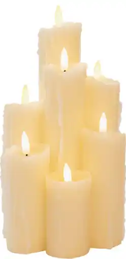 Intratuin Anna's Collection LED stompkaars wit 15 x 15 x 25 cm aanbieding