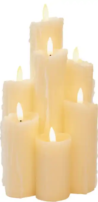 Intratuin Anna's Collection LED stompkaars wit 15 x 15 x 25 cm aanbieding