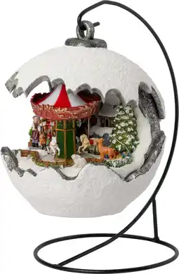 Intratuin Intratuin kerstdorp caroussel 20 x 20 x 22 cm aanbieding