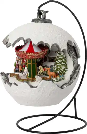 Intratuin Intratuin kerstdorp caroussel 20 x 20 x 22 cm aanbieding