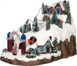 Intratuin Intratuin kerstdorpminiatuur skiberg 34 x 19,5 x 22,5 cm aanbieding