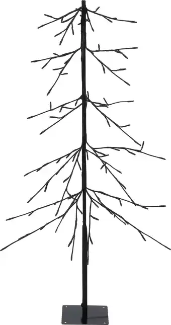 Intratuin Intratuin LED kerstboom Daan zwart met 96 lampjes warm wit D 57 H 120 cm aanbieding
