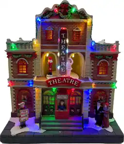 Intratuin Intratuin kersthuisje theater 24 x 16,5 x 27 cm aanbieding