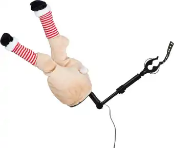 Intratuin Luville kerstboomdecoratie rendier benen bewegend 15 x 12 x 38 cm aanbieding