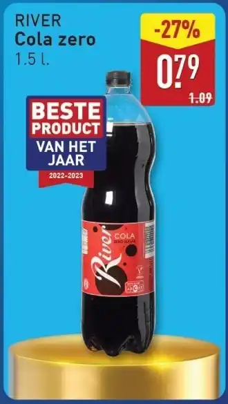 ALDI River Cola zero aanbieding