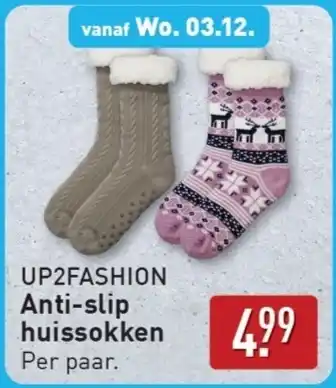 ALDI Anti-slip huissokken aanbieding