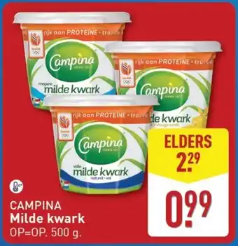 ALDI Campina Milde kwark aanbieding
