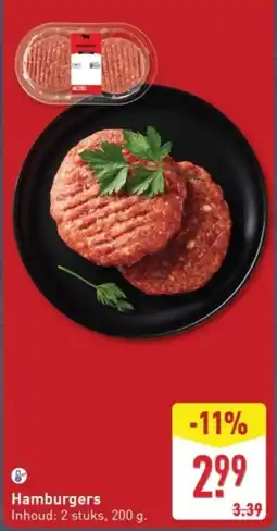 ALDI Hamburgers aanbieding