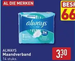 ALDI Always Maandverband aanbieding