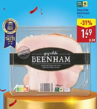 ALDI Gegrilde beenham aanbieding