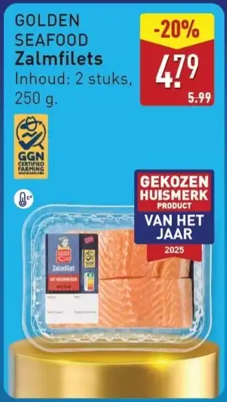 ALDI Golden Seafood Zalmfilets aanbieding