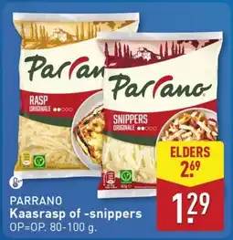 ALDI Parrano Kaasrasp of -snippers aanbieding