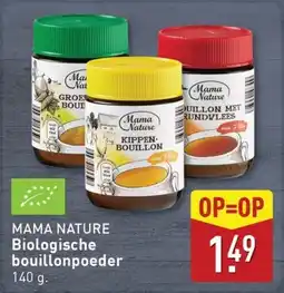 ALDI Mama Nature Biologische bouillonpoeder aanbieding